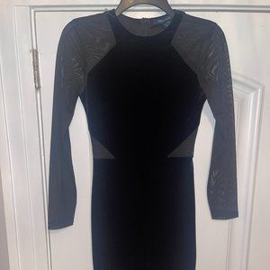French Connetion Suede Black dress